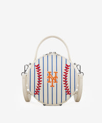 MLB New York Mets Mini Canteen Crossbody Bag Stripe