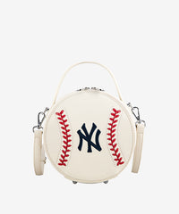 MLB New York Yankees Mini Canteen Crossbody Bag Beige