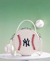 MLB New York Yankees Mini Canteen Crossbody Bag Beige