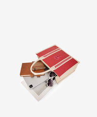 MLB Philadelphia Phillies Leather Stitched Tote Bag Red