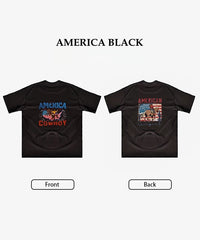 Montana West 250th Anniversary Flag Cowboy & Cowgirl Unisex T-Shirt – Patriotic American Flag Tee