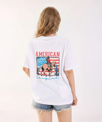 Montana West 250th Anniversary Flag Cowboy & Cowgirl Unisex T-Shirt – Patriotic American Flag Tee