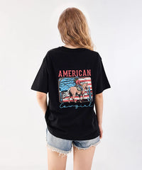 Montana West 250th Anniversary Flag Cowboy & Cowgirl Unisex T-Shirt – Patriotic American Flag Tee
