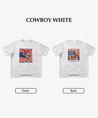 Montana West 250th Anniversary Flag Cowboy & Cowgirl Unisex T-Shirt – Patriotic American Flag Tee