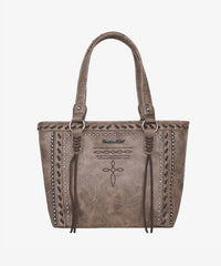 VIP DEAL | Montana West Cross Stitch Concealed Carry Tote Bag - Limited Stock