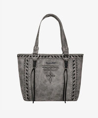 VIP DEAL | Montana West Cross Stitch Concealed Carry Tote Bag - Limited Stock