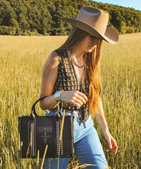 Montana West Whipstitch Tote Bag Set