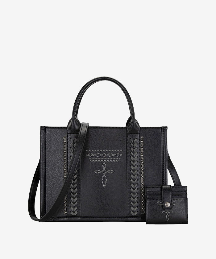 Montana West Whipstitch Tote Bag Set - Montana West World