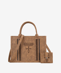 Montana West Whipstitch Tote Bag Set - Montana West World