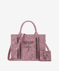 Montana West Whipstitch Tote Bag Set - Montana West World