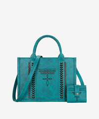 Montana West Whipstitch Tote Bag Set - Montana West World