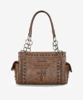 Montana West Whipstitch Studs Concealed Carry Satchel - Montana West World