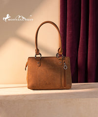 Montana West Diamond Cross-Stitch Concealed Carry Satchel