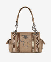 Montana West Southwestern Diamond Cross-Stitch Concealed Carry Satchel