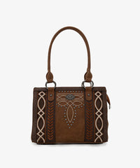 Montana West Southwestern Diamond Cross-Stitch Concealed Carry Tote Bag