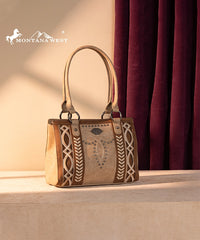 Montana West Southwestern Diamond Cross-Stitch Concealed Carry Tote Bag