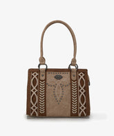 Montana West Southwestern Diamond Cross-Stitch Concealed Carry Tote Bag