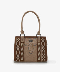 Montana West Southwestern Diamond Cross-Stitch Concealed Carry Tote Bag