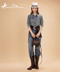 Montana West embroidered crossbody bag