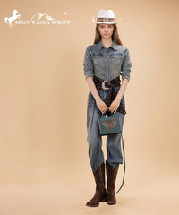 Montana West embroidered crossbody bag