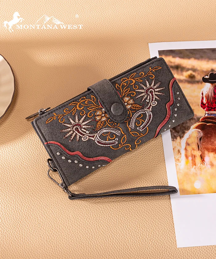 Montana West embroidered wallet