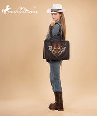Montana West Embroidered Tote Bag