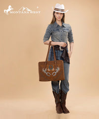 Montana West Embroidered Tote Bag