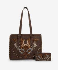 Montana West Embroidered Tote Bag