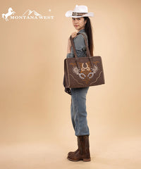 Montana West Embroidered Tote Bag