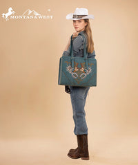 Montana West Embroidered Tote Bag