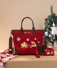 Montana West Christmas Tote Bag – Santa’s Sleigh Edition (Gift Wrapped)