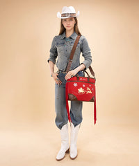 Montana West Christmas Tote Bag – Santa’s Sleigh Edition (Gift Wrapped)