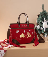 Montana West Christmas Tote Bag – Santa’s Sleigh Edition (Gift Wrapped)