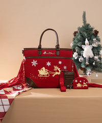 Montana West Christmas Tote Bag – Santa’s Sleigh Edition (Gift Wrapped)