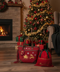 Montana West Christmas Tote Bag – Santa’s Sleigh Edition (Gift Wrapped)