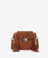 Montana West Flap Fringe Crossbody Purse