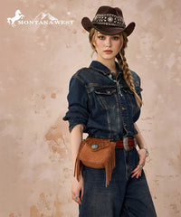 Montana West Flap Fringe Crossbody Purse