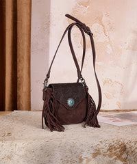 Montana West Flap Fringe Crossbody Purse