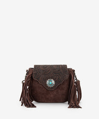 Montana West Flap Fringe Crossbody Purse