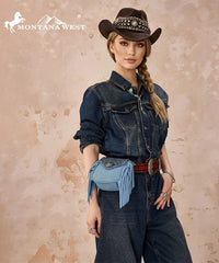Montana West Flap Fringe Crossbody Purse