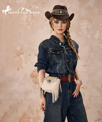Montana West Flap Fringe Crossbody Purse