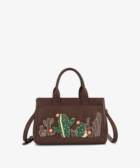 Montana West Cactus Embroidered Top Handle Tote in CF