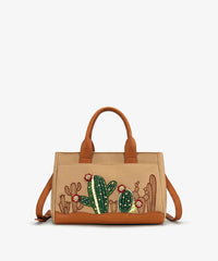 Montana West Cactus Embroidered Top Handle Tote in TN