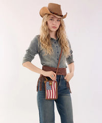 Montana West American Pride Phone Crossbody Bag