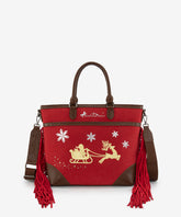 Montana West Christmas Tote Bag – Santa’s Sleigh Edition (Gift Wrapped)