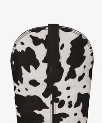 Women’s Cow Print Pointed Toe Boots