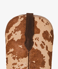 Women’s Cow Print Pointed Toe Boots