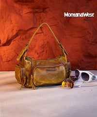 Montana West Stone Wash Hobo/Crossbody