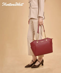 Montana West Chain Tote Bag