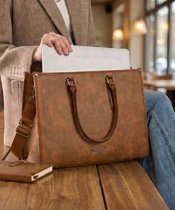 Wrangler laptop tote bag in Brown